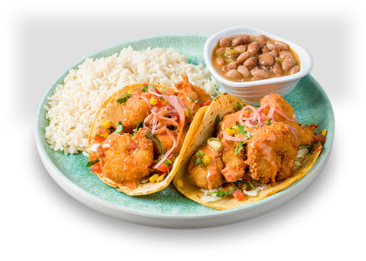 Breaded Shrimp Taco Combo